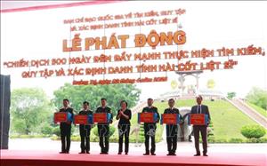 Ứng dụng mạnh khoa học công nghệ tìm kiếm, quy tập hài cốt liệt sỹ